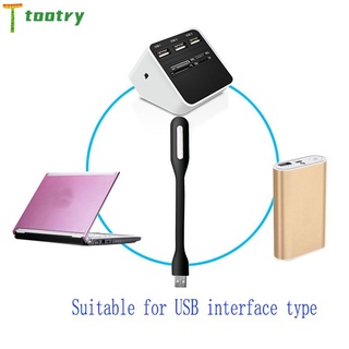 t Lámpara De Luz LED USB Flexible Para Teclado De Computadora/Lectura/Laptop/Notebook tootry