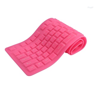 108 Teclas Usb De silicona flexible plegable Teclado impermeable Usb Silencioso Para Teclado De escritorio Laptop