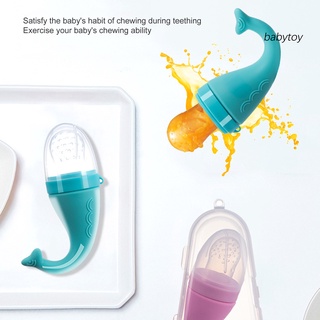 BA--Food Pacifier with Dust-proof Cover Non-slip Food Grade Silicone Infant Chewing Feeding Pacifier for Toddler (7)