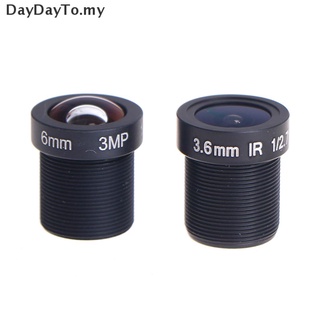 [daydayto] Lente CCTV mm 6 mm lente de cámara de seguridad de 3MP apertura lente de cámara de vigilancia [MY] (1)