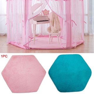 tienda de campaña hexágono princesa castillo playhouse almohadilla antideslizante bebé juego alfombra de felpa niños alfombra