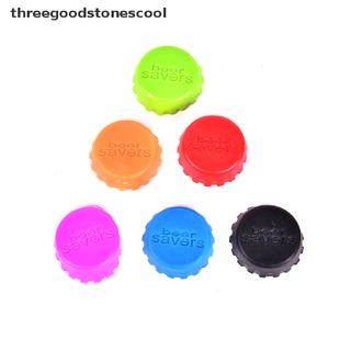 [threegoodstonescool] 6pcs Reusable Silicone Bottle Caps Beer Cover Soda Cola Lid Wine Saver Stopper