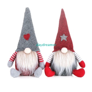 día de navidad hecho a mano sueco gnome santa sentado muñeca de peluche adornos de navidad vacaciones casa fiesta decoración de los niños juguete regalo