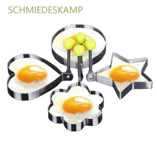 schmiedeskamp - molde para freír huevos, gadget, tortilla, huevo, panqueques, accesorios de cocina, herramienta de cocina, huevo frito, acero inoxidable, amor, flor, forma de estrella