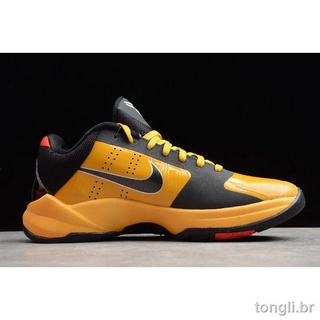Nike Zoom 2020 Kobe 5 Bruce Lee Del Sol/negro-Varsity rojo 386429-701 (4)