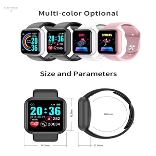 Reloj inteligente Y68 D20 con Bluetooth USB con Monitor cardiaco Smartwatch (8)