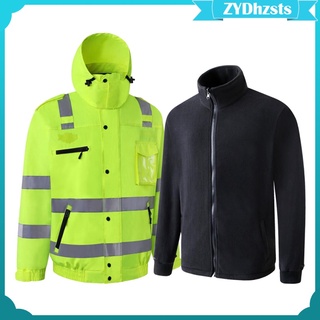abrigo de seguridad ropa de trabajo chaqueta de lluvia impermeable (1)