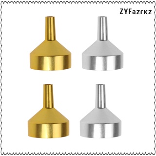 4pcs metal perfume líquido botella difusor de aceite relleno embudo plata oro