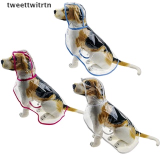 Cubierta De lluvia Tweettwitrtn/funda De lluvia con capucha Transparente Para perros/mascotas (Tweettwitrtn) (3)
