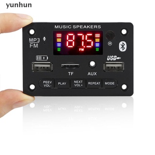 yunhun 6w amplificador bluetooth 5.0 mp3 placa decodificador de grabación módulo de audio tf radio fm. (1)