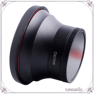 lente de ojo de pez de gran angular de 58 mm 0.43x con macro para cámaras digitales canon nikon sony con bolsa de lente