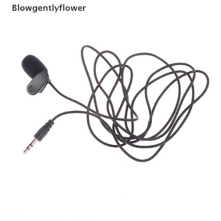 Blowgentlyflower 3.5 Mm Mini Estudio Micrófono Clip Para PC De Escritorio Notebook 1.5M BGF