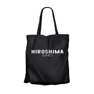 Japan city HIROSHIMA SIMPLE 100% lona Tote bag