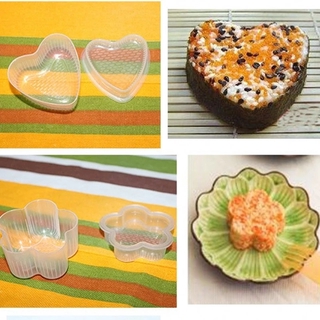 Moldes creativos de bolas de arroz DIY/moldes de Sushi en forma de flores, corazones y ratones (5)