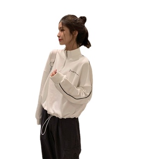 Mujer suelta delgada manga larga sudadera con capucha ropa de abrigo Casual jersey abrigo Running chaqueta (6)
