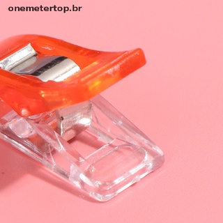 Onepertop 20 pzs clip De Plástico De colores mezclados clip De Plástico pequeño clip De posicionamiento De Costura (Br)