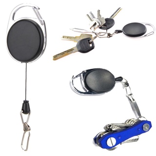 Wire Rope Camping Telescopic Burglar Chain Key Holder Tactical Keychain Outdoor