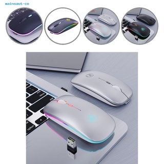 mainsaut 2.4GHz Luminous Mouse Bluetooth Wireless Mouse Adjustable DPI for PC Computer Laptop