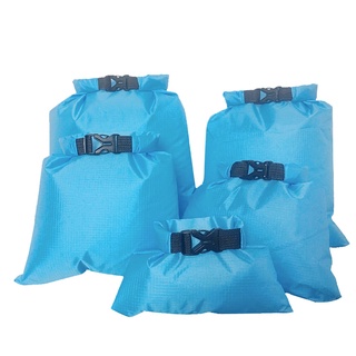 juego de 5 tamaños impermeable bolsa seca saco de almacenamiento pack de camping rafting pack rojo (3)