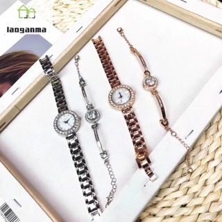 reloj de pulsera de diamantes de imitación de cristal de oro rosa/plata mujeres reloj de señoras para niñas (2)