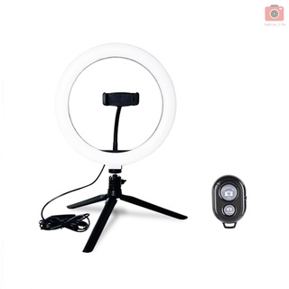 [fash] Anillo de luz LED para estudio/fotografía/Video regulable/soporte de trípode para Selfie/cámara/teléfono