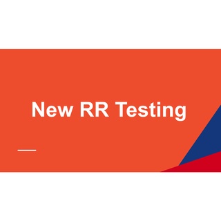 New RR local test