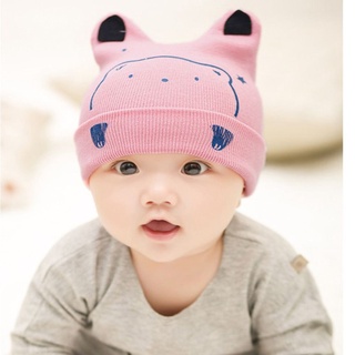 FOLLMAN Casual baby bear hat Warm Newborn hat Cartoon Beanie hat 3D ears Kids Gift Infants Children Lovely Soft Knitted hat (4)