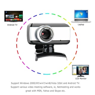 Ready✅ HD USB 2.0 Webcam With Microphone Laptop Desktop PC Computer Web Camera+Mic MMLD (7)