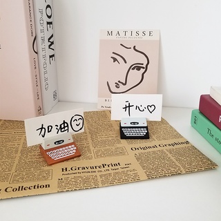 Jamjam Ins Mini impresora de madera tarjeta de foto titular de mensaje soporte de escritorio decoración accesorios