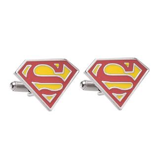 Joyería creativa fuente de joyería Superman gemelos accesorios gemelos para negocios boda fiesta traje