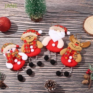 JANE DIY Doll Hang Decorations Happy New Year Tree Pendant Christmas Ornaments Drop Ornaments Snowman Home Xmas Gift Santa Claus