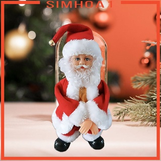 [SIMHOA1] Animado eléctrico Santa Claus Shake bailando muñeca cantante salpicadero estantería mesa adorno niños fiesta favores