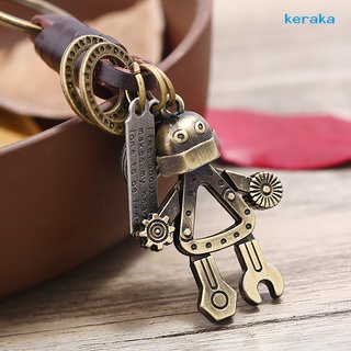 [keraka]pendant llavero llamativo robot miniatura estilo retro robot miniatura retro llavero colgante para regalos