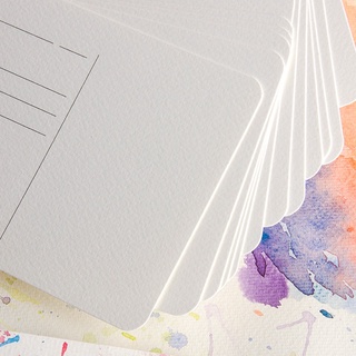 Dorerart 4 tipos 300 g/m2 papel de dibujo para acuarela/DIY postal pintura papel acuarela libro arte pintura redondo portátil acuarela (7)