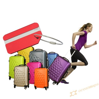 Oc aluminio Metal viaje equipaje etiqueta equipaje maleta maleta bolsa nombre dirección etiqueta
