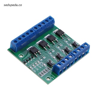 sed mos pwm 3.7-27v dc 10a módulo de controlador de 4 canales plc amplificador circuito boad