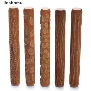 [linshnmu] herramientas de cerámica para tallar en madera, textura de cerámica, rodillo de barro, barra de patrón en relieve [caliente]