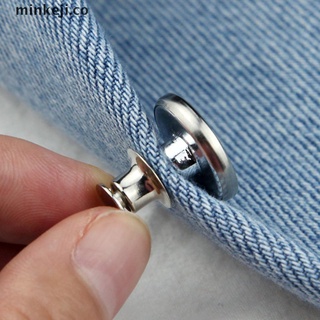 min 2 pzas botones ajustables desmontables para jeans sin clavos de costura para tela.
