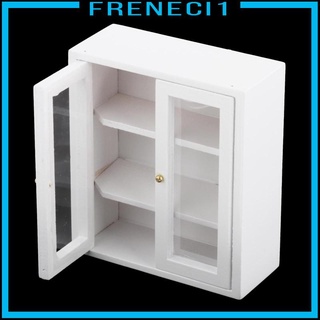 [freneci1] Gabinete De madera Para Casa De muñecas 1/12/accesorio De cocina blanco