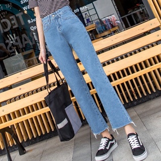 Pantalones de pierna ancha para mujer Wome Jeans sueltos de cintura alta