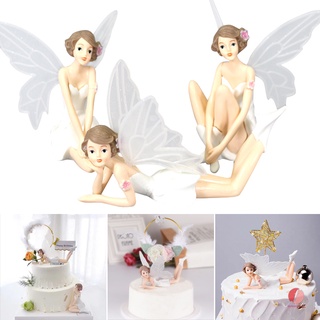3 piezas diy hadas jardín miniaturas adorno artesanía micro figuritas para decoración de tartas (1)
