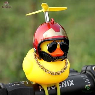 Pato de pie con casco roto viento pequeño pato amarillo bicicleta de carretera casco de Motor de equitación accesorios (6)