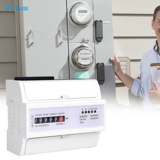 Vitus Medidor De energía Analógico De 380v 35mm riel Din Medidor eléctrico aplicación amplia Para el hogar