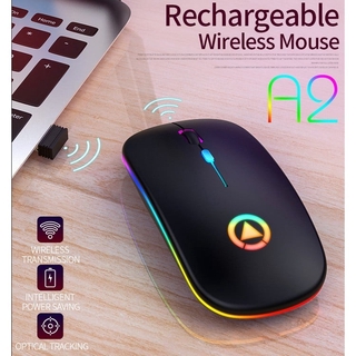 Wireless Rechargeable Bluetooth Mouse Silent LED Backlit USB Mice Optical Mouse PC Laptop Computer Glow Mute Computer Accessories Office