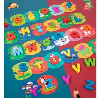 niños de madera abc alfabeto animal alfabeto rompecabezas de la educación temprana juguetes de matemáticas (1)