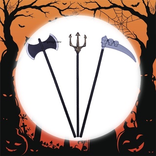 orget halloween esqueleto scythe arma falsa disfraz accesorios halloween cosplay weap co