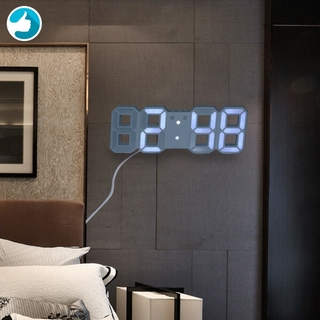 Reloj de pared LED 3D diseño moderno Digital reloj de mesa alarma luz de noche reloj (1)