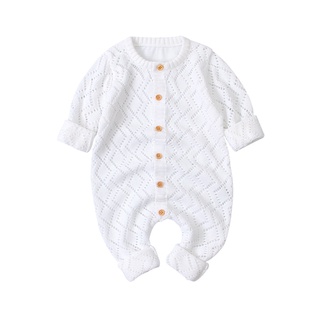 (ASH)Newborn Toddler Baby Boys Girls Winter Jacket Warm Knit Coats Jumpsuit Sweater (7)