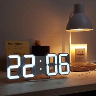 [Destacado] 3D Grande LED Digital Reloj De Pared Fecha Hora Celsius Luz De Noche Pantalla Mesa Relojes De Escritorio Despertador De La Sala De Estar
