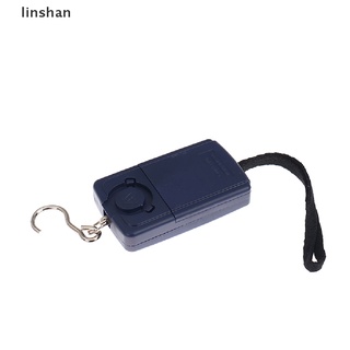 [linshan] mini báscula digital de 40 kg para pesca, equipaje, viaje, pesa, gancho, escala [caliente]